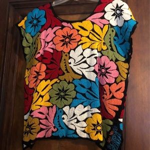 Mexican embroidered top